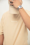 – CREAM MINIMAL TEES –