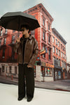 ELEGANCE SHIRT COLLAR KOREAN-FIT LEATHER JACKET