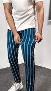 - BLUE/WHITE Striped Trouser -