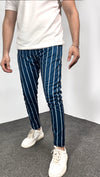 - BLUE/WHITE Striped Trouser -