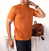 DUSTY ORANGE KNITTED T-SHIRT