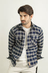 - TARTAN PLAID CHECK FLANNEL SHIRT -