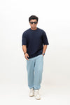 – DENIM WASH OVERSIZED TEES –