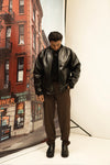 AUTUMN PU LEATHER BLACK KOREAN-FIT JACKET