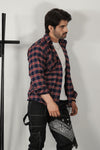 - COSMIC CUBE RED/BLUE CHECK SHIRT -