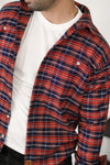 - RED BURBERRY SHIRT -